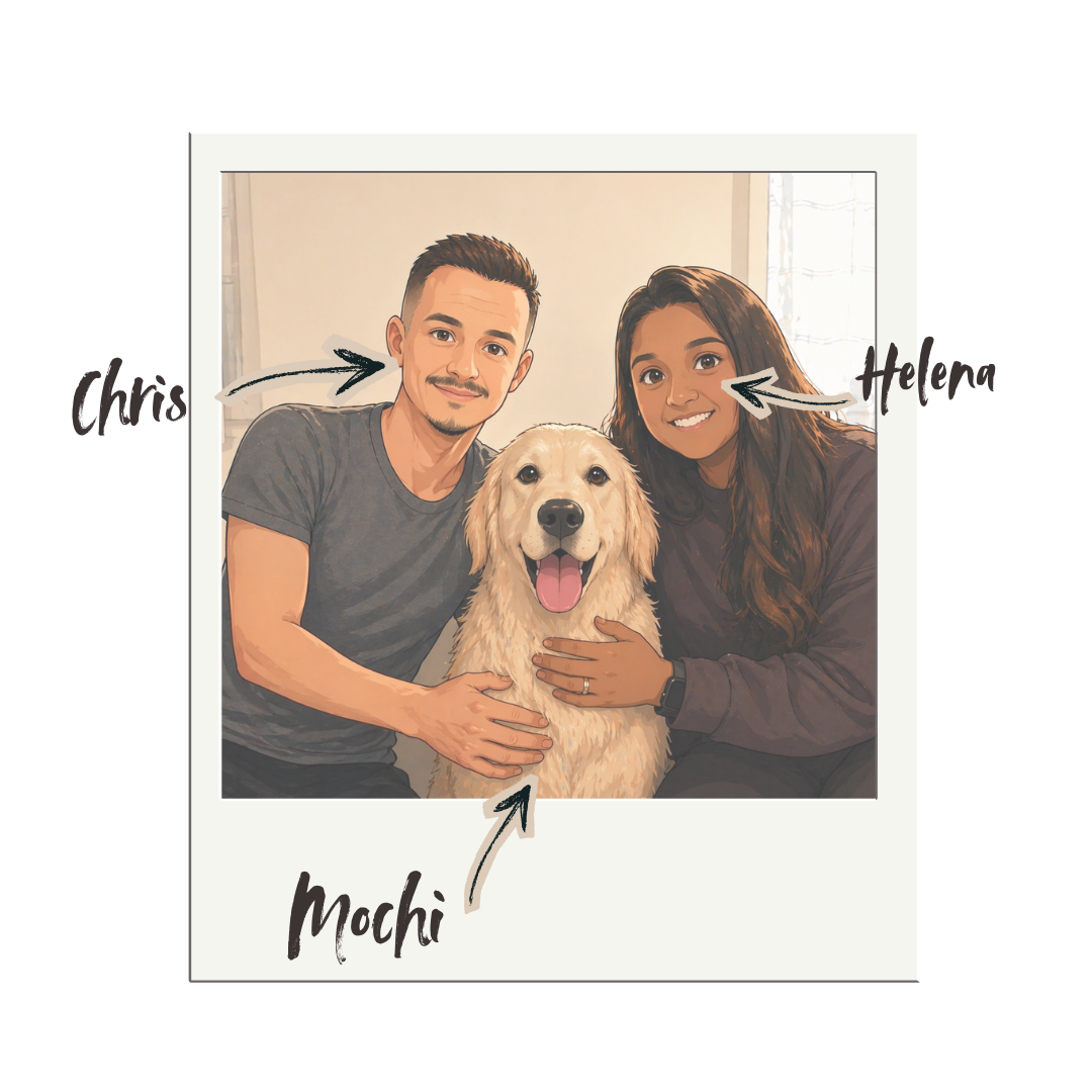 Chris, Helena et Mochi